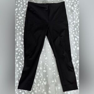 LOFT Black Ankle Pants Women’s 8 Slim Stretch Career Zip Hem